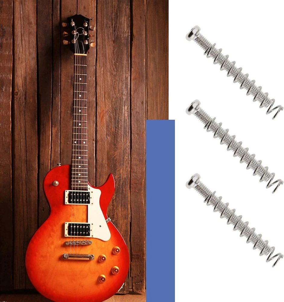 Zalati paėmimo varžtai spyruoklės M3x30 8vnt. Humbucker paėmimo rėmo rinkinys dvigubos ritės žiedo apvadų montavimo gitaros dalys elektrinei gitarai