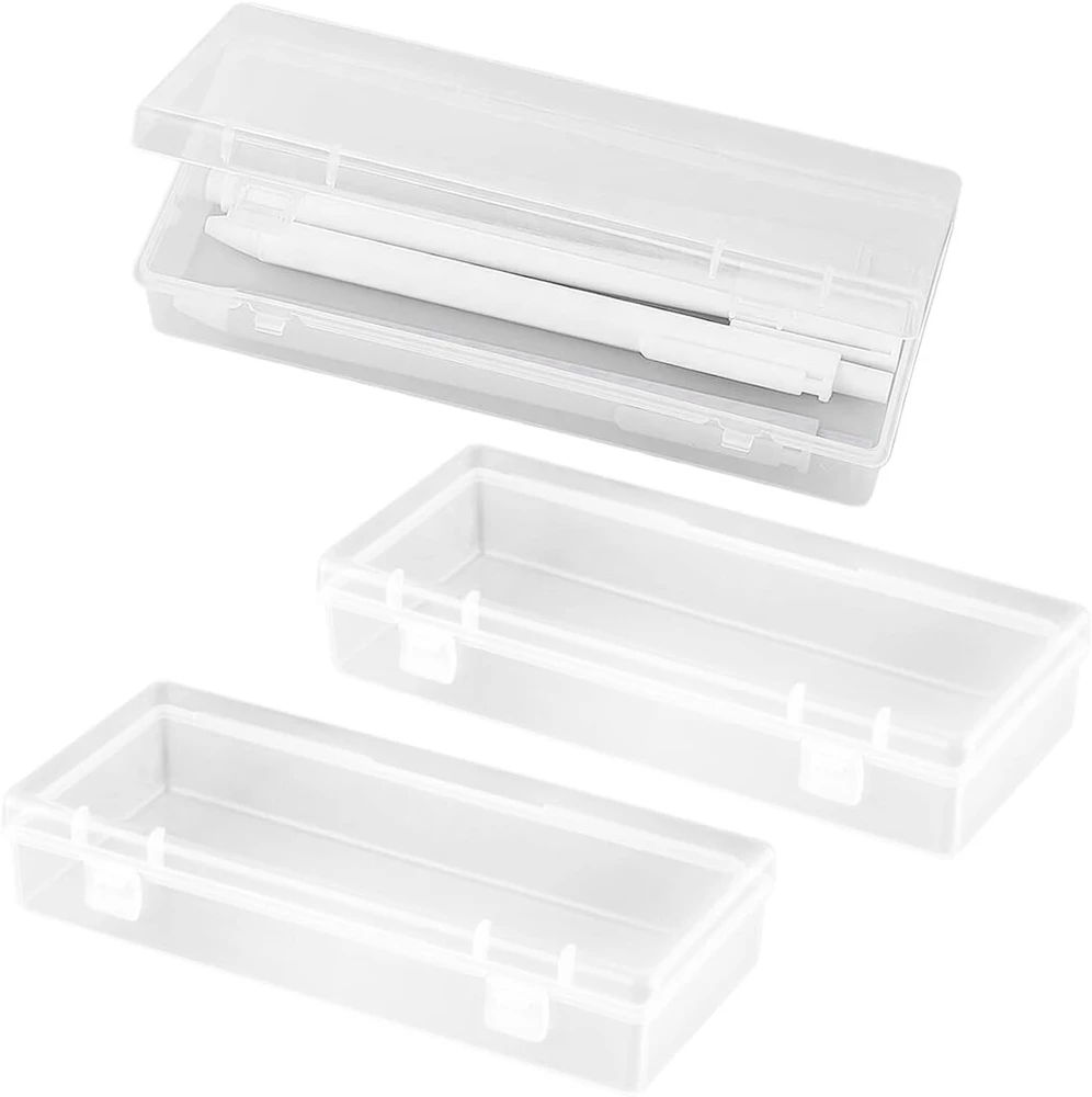 Zaphara 3 plastikinių dėžių rinkinys, mažos plastikinės dėžės, skaidri plastikinė karoliukų laikymo dėžutė karoliukams, papuošalams ir rankdarbiams, skaidri, Today's