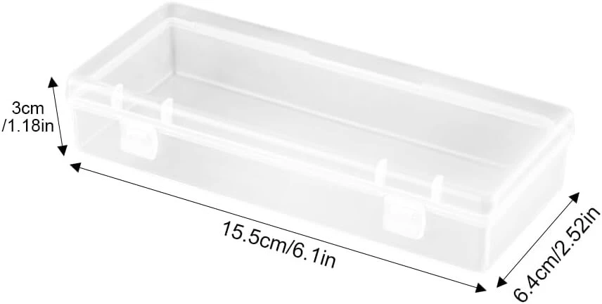 Zaphara 3 plastikinių dėžių rinkinys, mažos plastikinės dėžės, skaidri plastikinė karoliukų laikymo dėžutė karoliukams, papuošalams ir rankdarbiams, skaidri, Today's