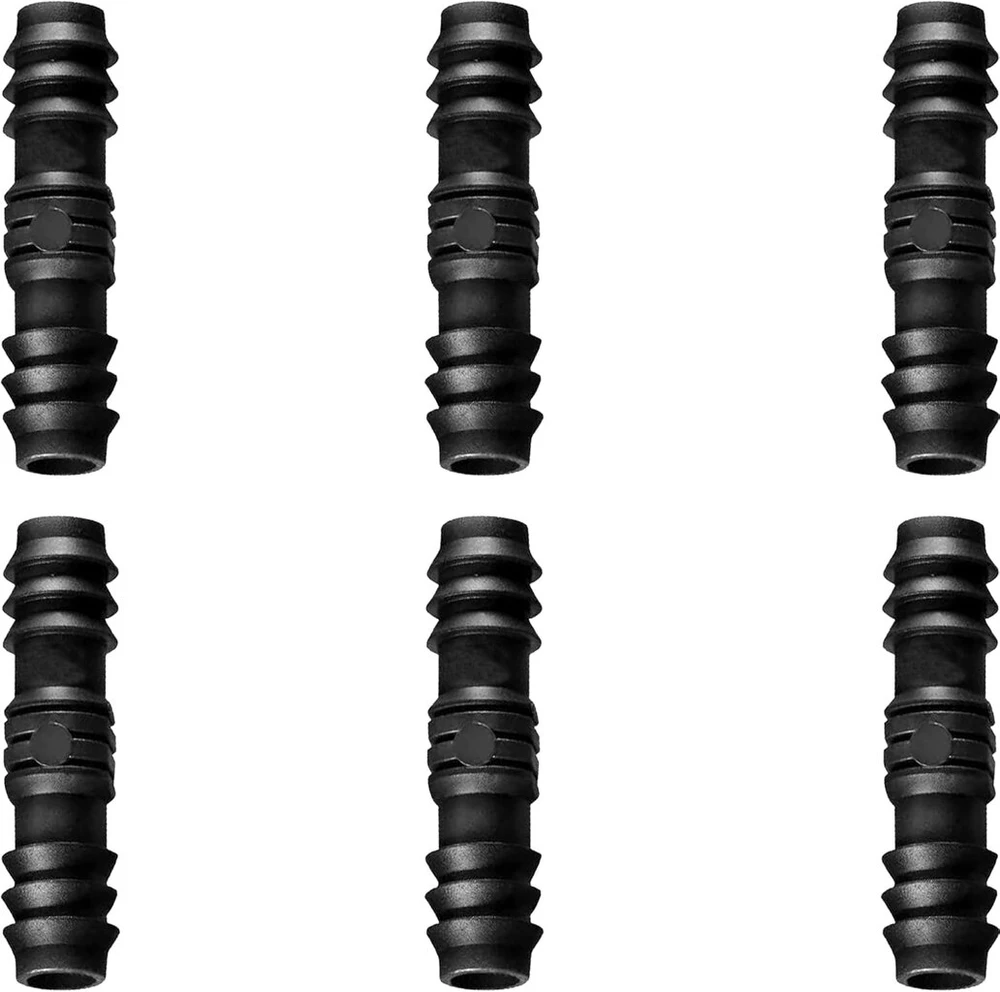 Žarnos jungtis 1/2 colio 16 mm drėkinimo sistemos lašelinės žarnos priedams (carpenter) 6 vnt.