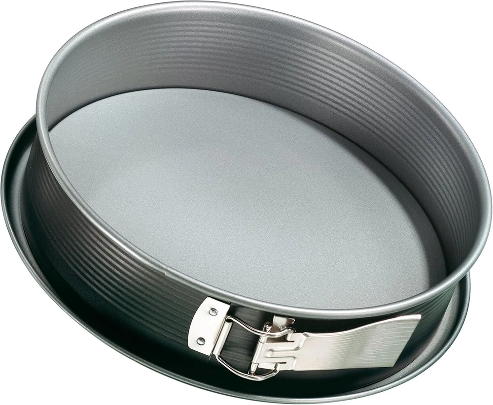 Zenker torto forma su nuimamu kraštu ir apsauga nuo pratekėjimo - aukštos kokybės kepimo forma idealiam tortui ir pyragams, 2550 ml, atspari karščiui iki 230°c, sidabrinė
