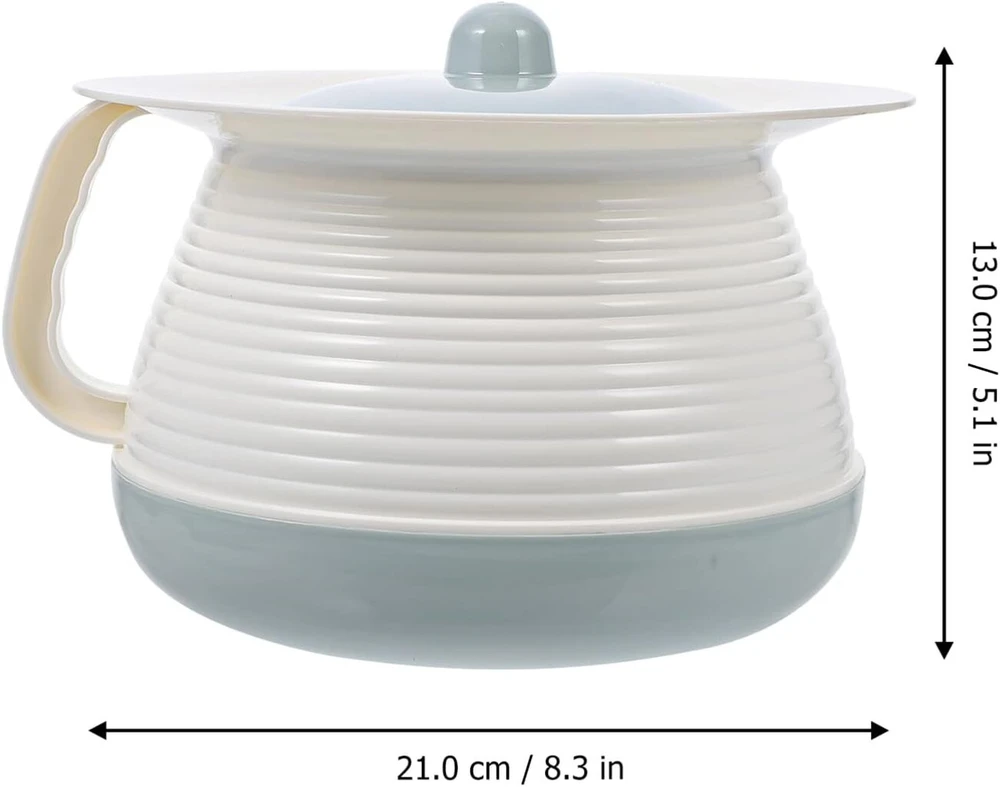 Zerodeko 1 rinkinys atpylimo dubuo pisuaras su dangteliu naktinis puodas plastikinis lovos puodas naktipuodis avarinis naktipuodis lovos puodas suaugusiems moterims šlapimo butelis naktinis šlapimas kūdikiams universalus china pp