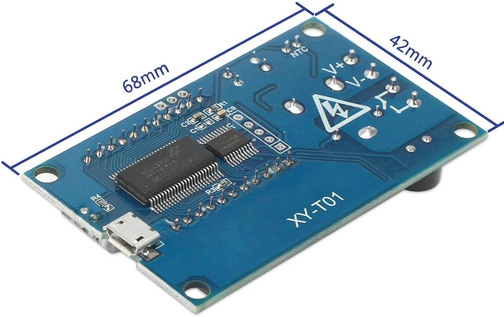 Zhiting elektroninis termostato valdiklio modulis Dc 6-30 V skaitmeninis temperatūros reguliatorius šiluminis temperatūros jungiklis su vandeniui atspariu jutiklio zondu