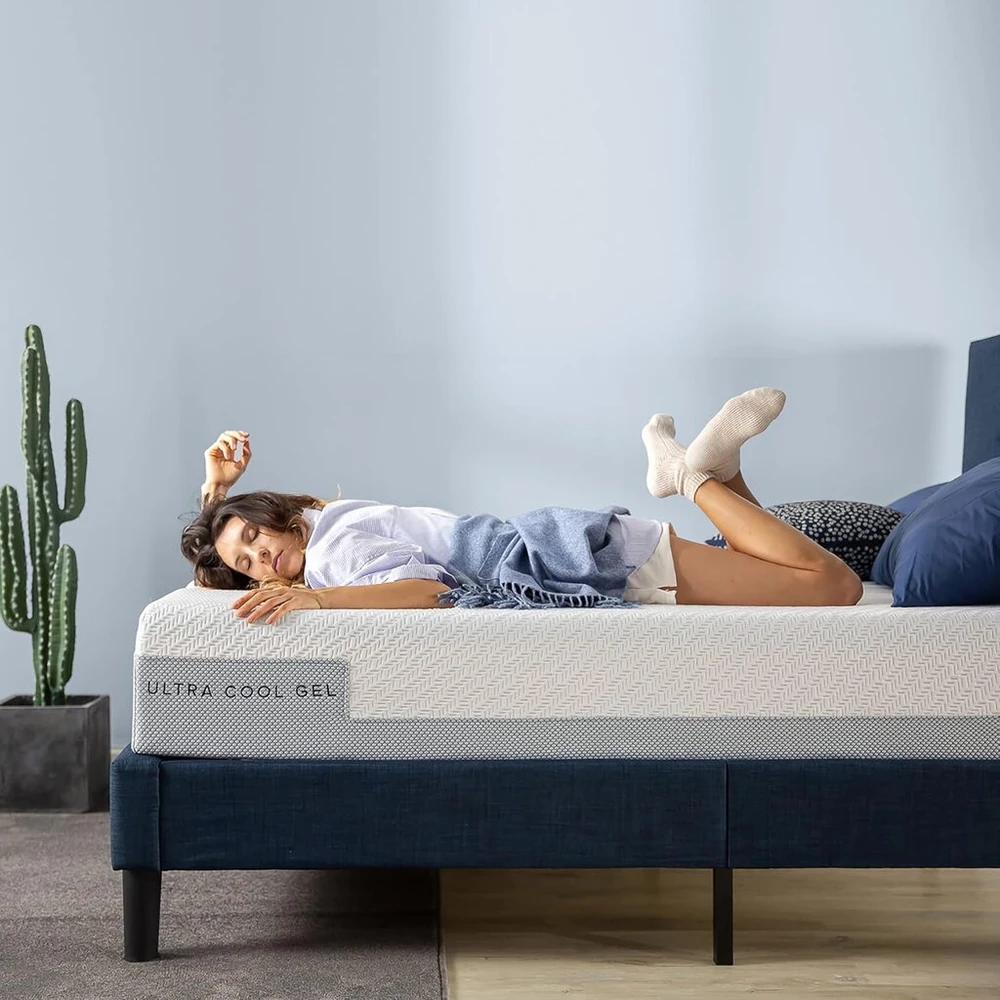 Lova Zinus čiužinys 100 x 200 cm - kietumas H2-h3 - aukštis 20 cm - oeko-tex sertifikuotas - itin vėsus gelinis memory foam čiužinys