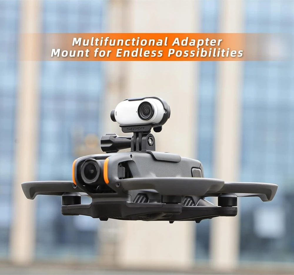 Zlit Avata2 pažangus drono prožektoriaus ir kameros laikiklis, skirtas Dji Avata2, Insta360 Go3, Go 2/1