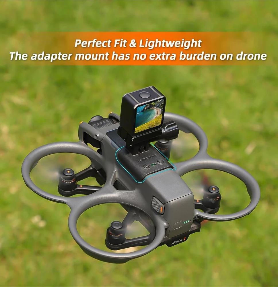 Zlit Avata2 pažangus drono prožektoriaus ir kameros laikiklis, skirtas Dji Avata2, Insta360 Go3, Go 2/1