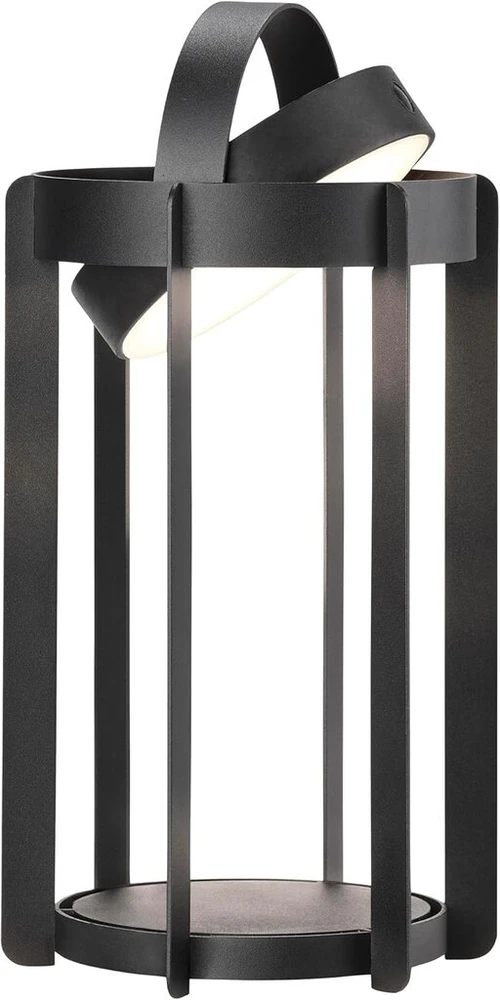 Zone denmark firefly lantern – led lauko žibintas su rankena – pritemdomas jutikliniu būdu – pakreipiamas viršus – skersmuo 19 x 30 cm – juodas