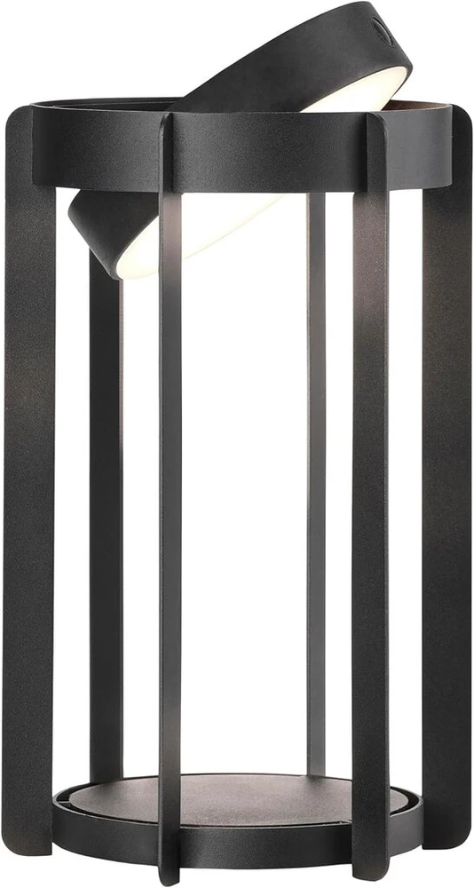 Zone denmark firefly lantern – led lauko žibintas su rankena – pritemdomas jutikliniu būdu – pakreipiamas viršus – skersmuo 19 x 30 cm – juodas