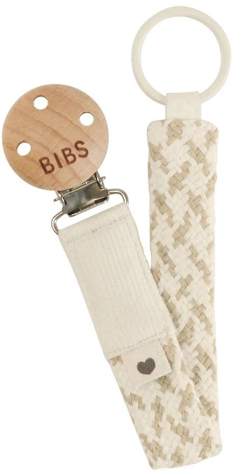 Čiulptuko laikiklis BIBS Pacifier Clip Ivory / Vanilla