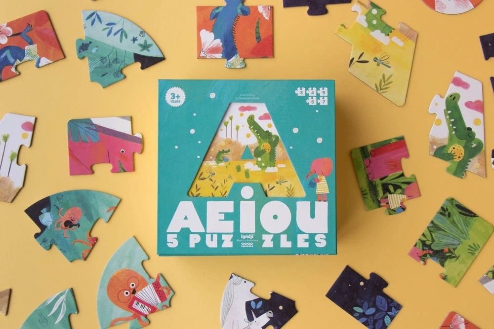 Londji Dėlionė "AEIOU"