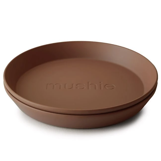 MUSHIE apvali lėkštė - Caramel (2vnt.)
