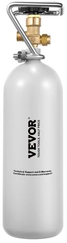 Ventiliatorius VEVOR CO2 balionas su DIN477 vožtuvu, 2kg