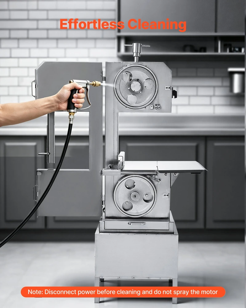 VEVOR 2200W elektrinis kaulų pjovimo įrenginys iš nerūdijančio plieno