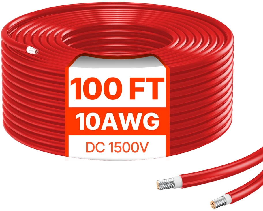 VEVOR 30,48 m saulės kolektoriaus kabelis 10AWG