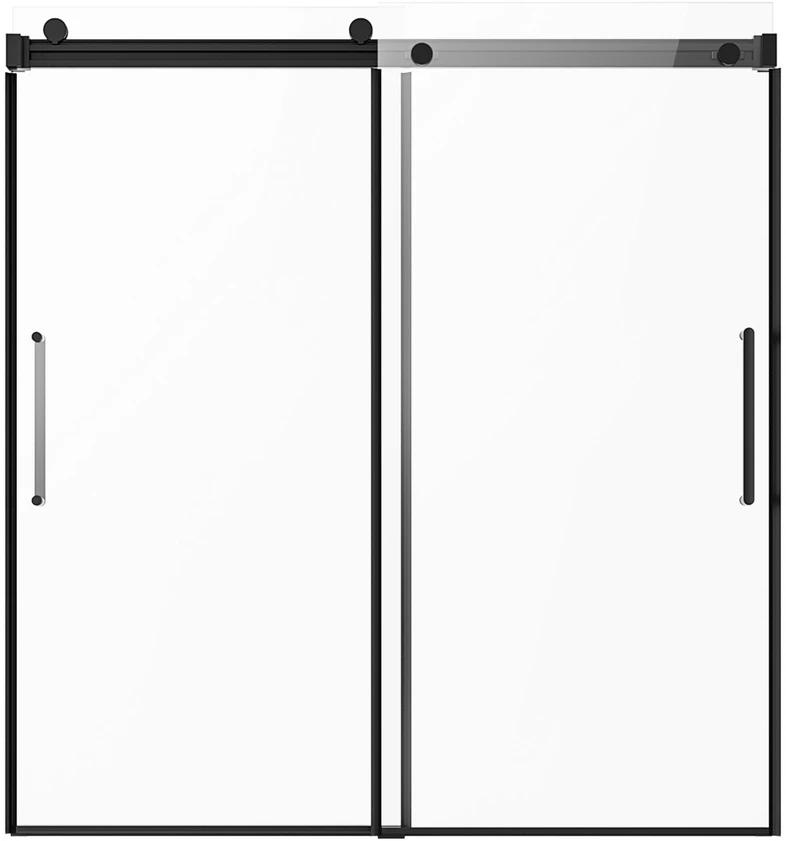 VEVOR Berėmis stumdomas vonios durys 142-152 cm x 152 cm