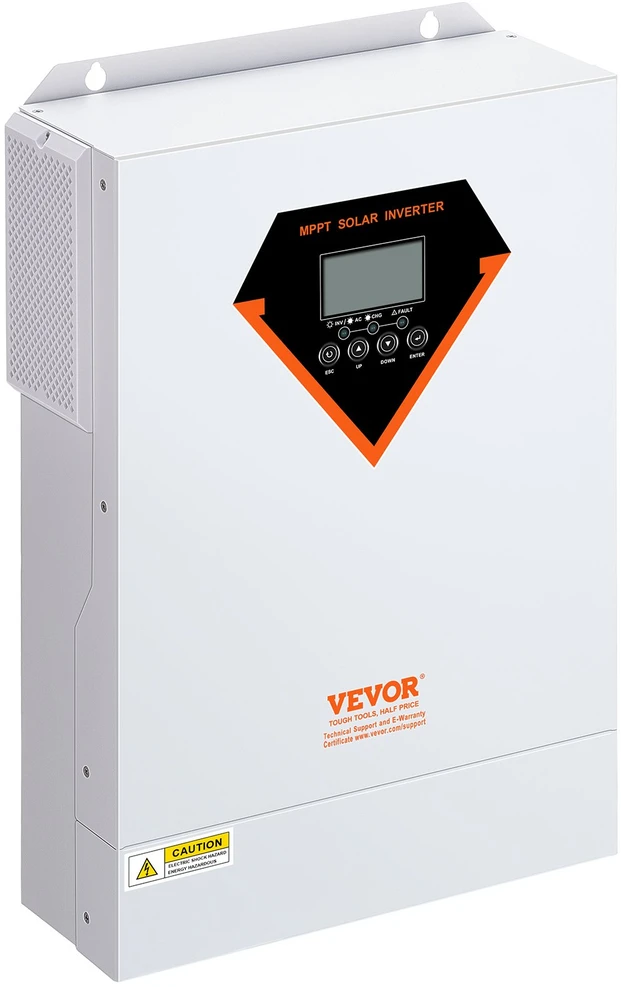 VEVOR Hibridinis saulės inverteris kroviklis 5500W 230V su 100A MPPT