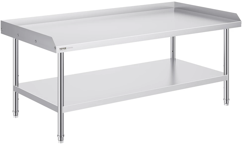 VEVOR Nerūdijančio plieno darbo stalas 76 x 152 cm