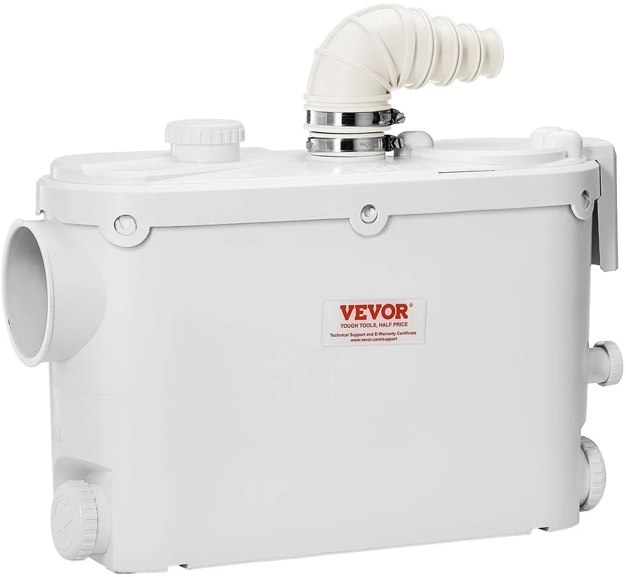 VEVOR Macerator šliužo siurblys 500W su 3 įėjimais