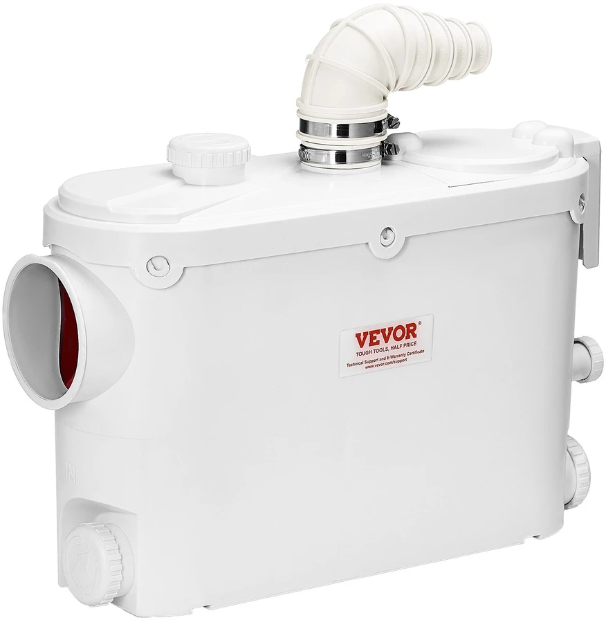 VEVOR Macerator šliužo siurblys 500W su 3 įėjimais
