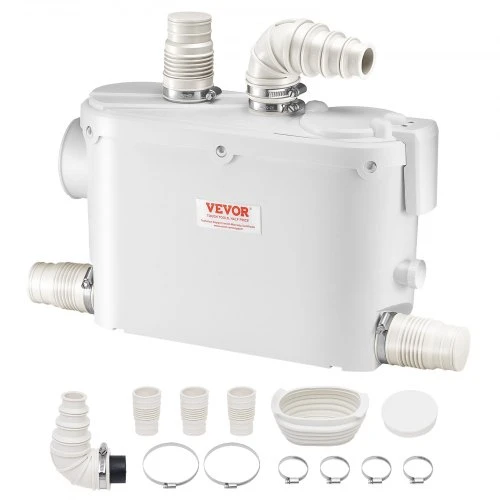 VEVOR Macerator šliužo siurblys 500W su 3 įėjimais