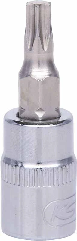 KSTOOLS CHROME+ 1/4" antgalinė galvutė su Torx antgaliu T27, KS Tools