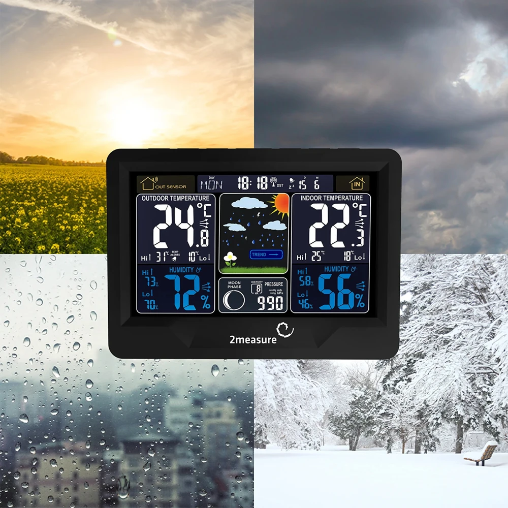 2MEASURE Meteorologinė stotelė RCC, DCF –belaidė