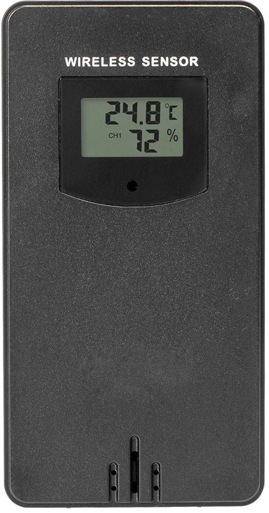 Grandininis pjūklas 2MEASURE Meteorologinė stotis RCC – Elektroninė, bevielė, jutiklinė, juoda