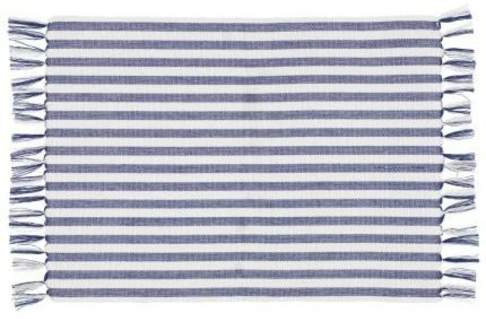Stalinis padėkliukas 4Living Dryžuotas mėlynas 33x45cm 603328