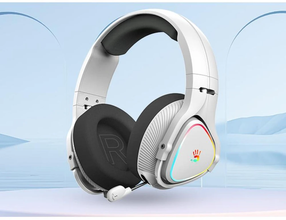 Ausinės A4Tech Bloody MR710 BT5.3+2.4G+Laidinės pilka