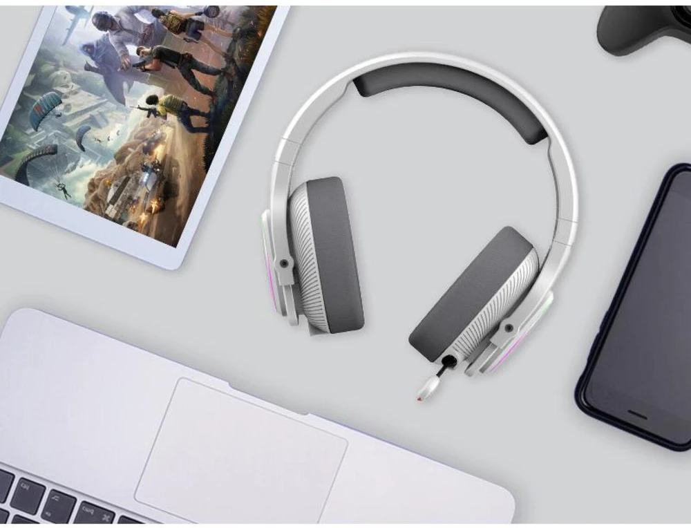 Ausinės A4Tech Bloody MR710 BT5.3+2.4G+Laidinės pilka