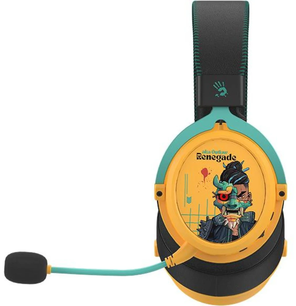 Ausinės A4Tech Bloody MR595 BT5.3+2,4G+laidinis „Renegade Sunset“
