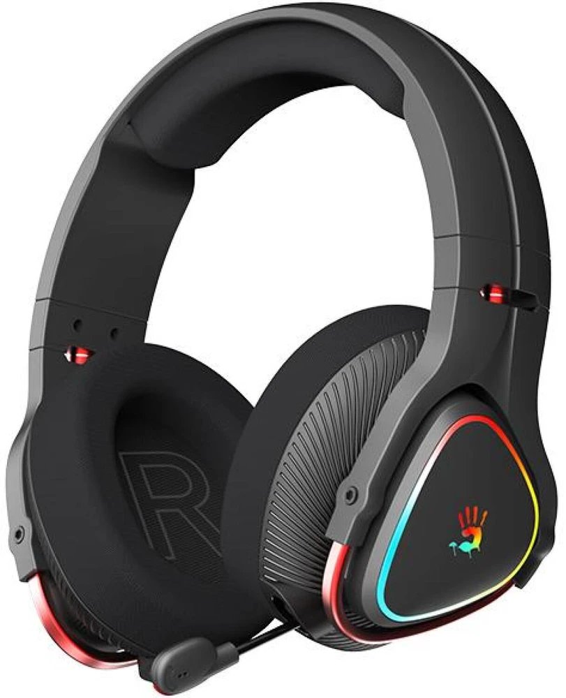 Ausinės A4Tech Bloody MR710 BT5.3+2.4G+Laidinis juodas