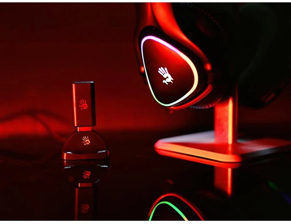 Ausinės A4Tech Bloody MR710 BT5.3+2.4G+Laidinis juodas