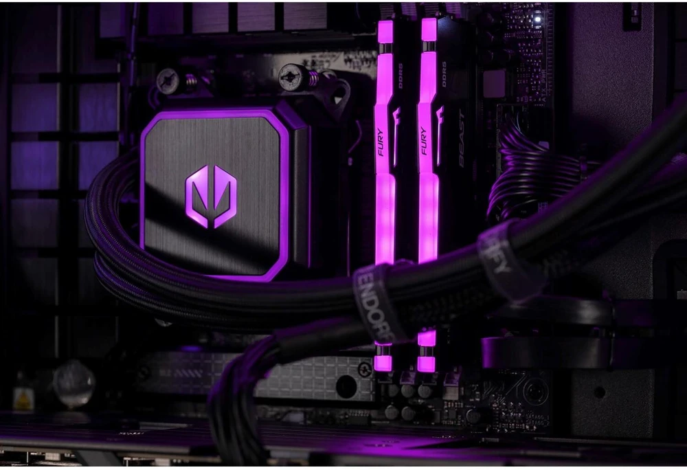 Actina 5901443411956 Kompiuteris AMD Ryzen™ 7 9800X3D 32 GB DDR5-SDRAM 2 TB SSD NVIDIA GeForce RTX 5080 Windows 11 Home Midi Tower Skysčio aušinimo sistema Juodas