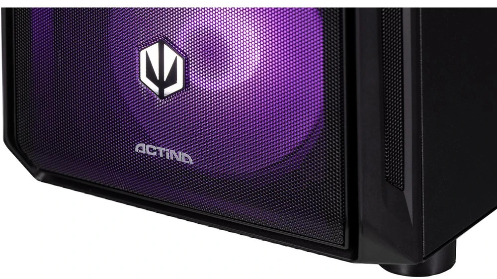 Actina 5901443414643 Asmeninis kompiuteris AMD Ryzen™ 7 7800X3D 32 GB DDR5-SDRAM 2 TB SSD AMD Radeon RX 9070 XT Midi Tower Skysčio aušinimo sistema Juodas