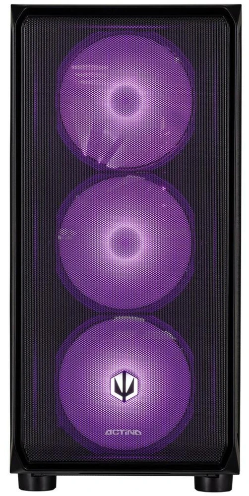 Actina 5901443414643 Asmeninis kompiuteris AMD Ryzen™ 7 7800X3D 32 GB DDR5-SDRAM 2 TB SSD AMD Radeon RX 9070 XT Midi Tower Skysčio aušinimo sistema Juodas