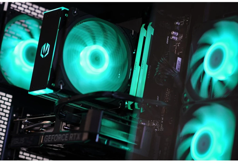 Ausinės Actina 5901443417040 PC AMD Ryzen™ 5 7600X3D 32 GB DDR5-SDRAM 1 TB SSD AMD Radeon RX 9070 Midi Tower Juodas