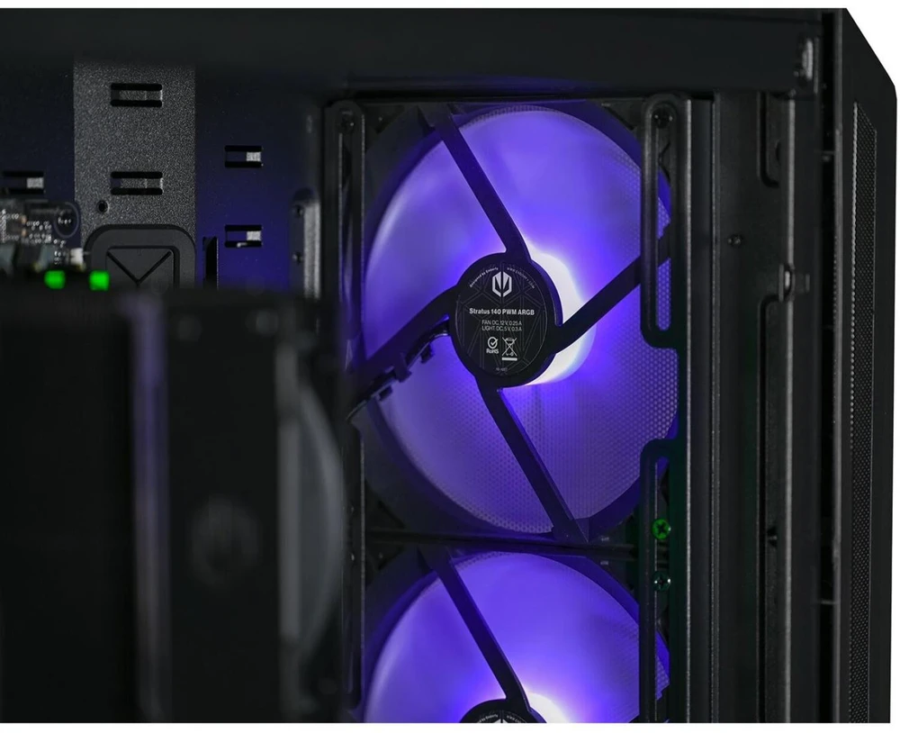Ausinės Actina 5901443422419 PC AMD Ryzen™ 7 8700F 32 GB DDR5-SDRAM 2 TB SSD AMD Radeon RX 9070 Midi Tower Juodas