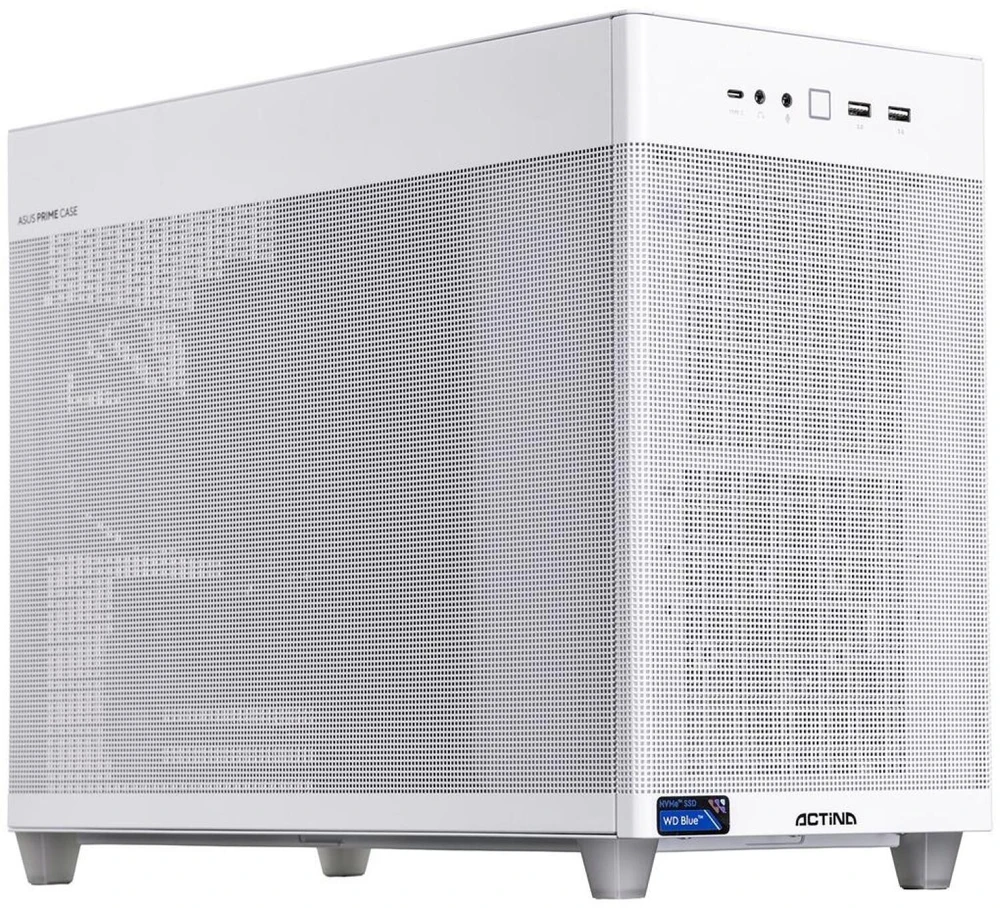 Ausinės Actina 5901443431756 PC AMD Ryzen™ 7 8700F 32 GB DDR5-SDRAM 1 TB SSD AMD Radeon RX 9060 XT Mini Tower Baltas
