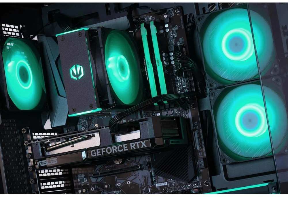 Ausinės Actina 5901443440185 PC AMD Ryzen™ 7 5800X 16 GB DDR4-SDRAM 1 TB SSD NVIDIA GeForce RTX 5070 Midi Tower Juodas