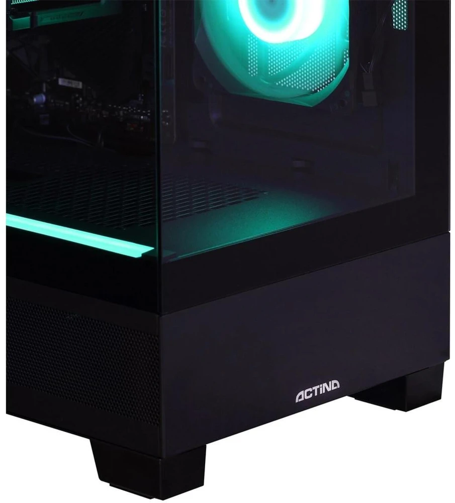 Ausinės Actina 5901443440185 PC AMD Ryzen™ 7 5800X 16 GB DDR4-SDRAM 1 TB SSD NVIDIA GeForce RTX 5070 Midi Tower Juodas