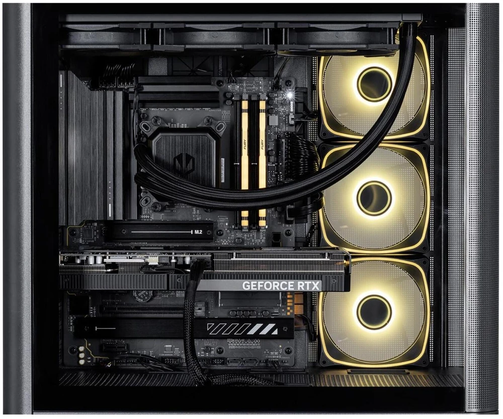 Ausinės Actina 5901443440253 PC AMD Ryzen™ 9 9950X3D 32 GB DDR5-SDRAM 2 TB SSD NVIDIA GeForce RTX 5080 Windows 11 Home Midi Tower Juodas