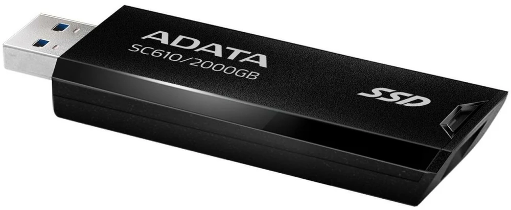 Kietasis diskas USB Atmintinė - Adata SC610 2 TB, Juoda