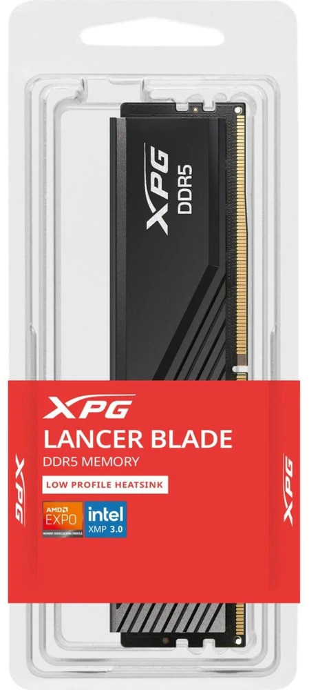 RAM ADATA DIMM 16 GB DDR5-6000 (juodos spalvos, AX5U6000C3616G-SLABBK, XPG Lancer Blade, INTEL XMP, AMD EXPO)