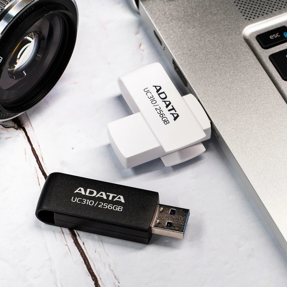 USB laikmena ADATA UC310, 256 GB, Baltos spalvos