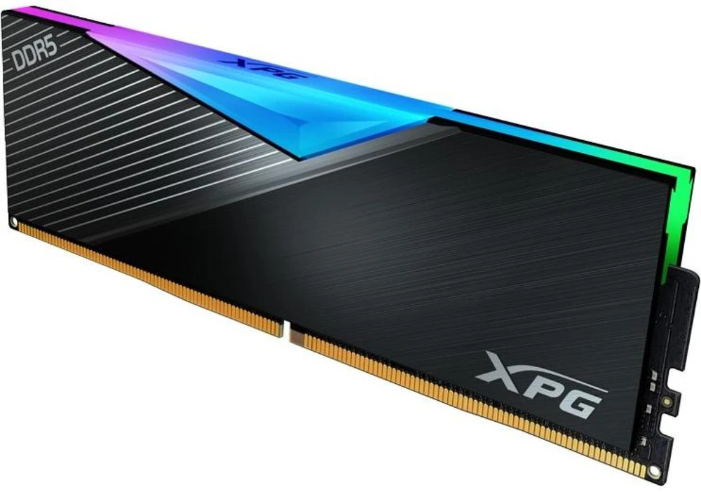 RAM ADATA DIMM 16 GB DDR5-6400 (juodas, AX5U6400C3216G-CLARBK, Lancer RGB, INTEL XMP)