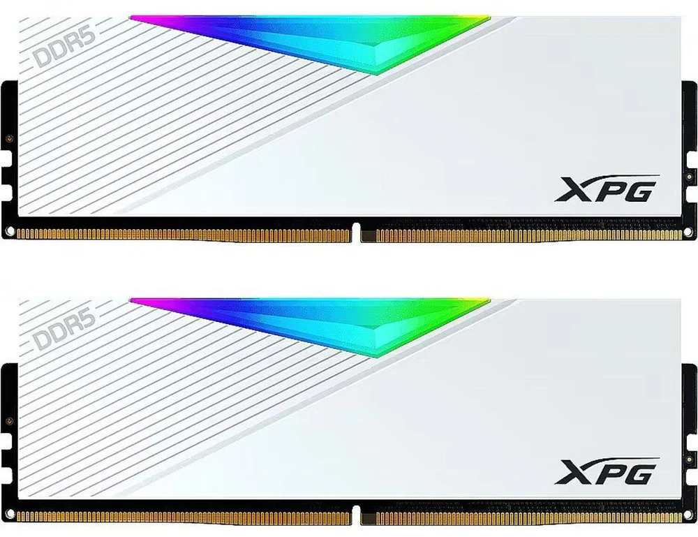 RAM ADATA XPG Lancer RGB atmintis, DDR5, 64 GB, 6000MHz, CL30 (AX5U6000C3032G-DCLARWH)