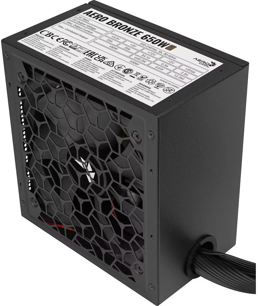 Aerocool kompiuterio korpusas B509A Flow-G-BK-v1 ACCX-BD02002.11, ATX, 650W, 4 ventiliatoriai, grūdintas stiklas, juodas