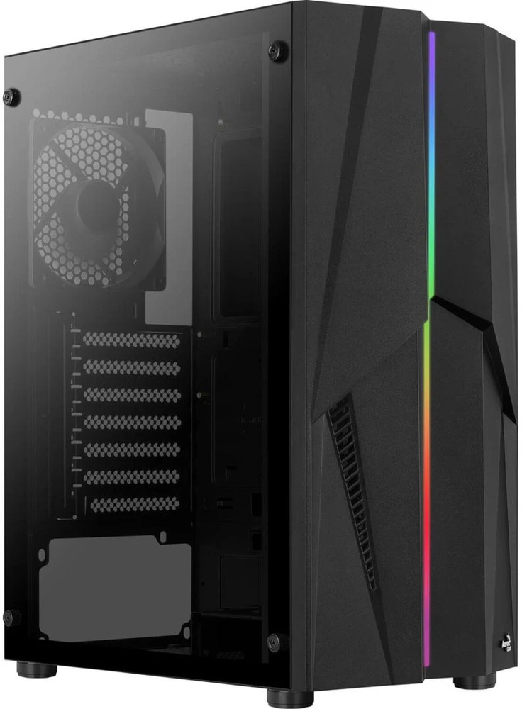 Kompiuterio Korpusas - Aerocool Mecha Midi Tower ATX, Micro ATX, Mini-ITX, Juodas