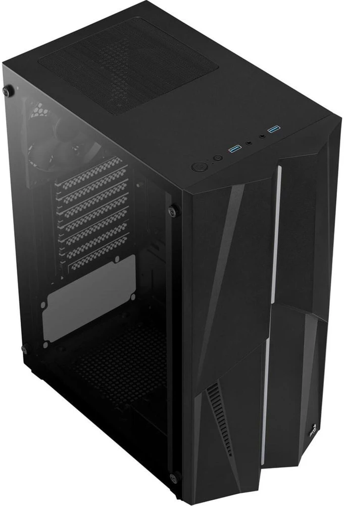 Kompiuterio Korpusas - Aerocool Mecha Midi Tower ATX, Micro ATX, Mini-ITX, Juodas